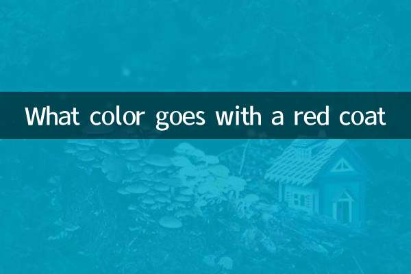 Quelle couleur va avec un manteau rouge