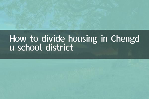 Comment diviser les logements dans le district scolaire de Chengdu