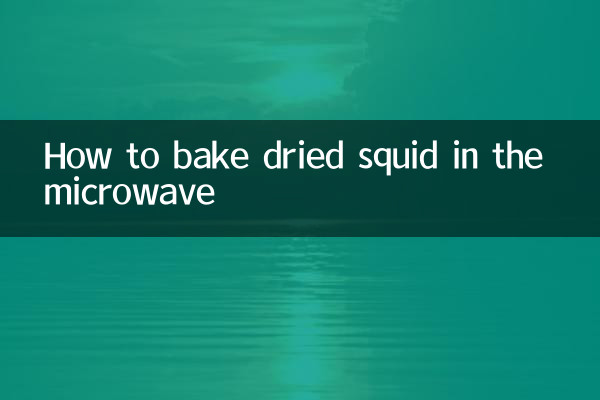 Как запечь сушеных кальмаров в микроволновке