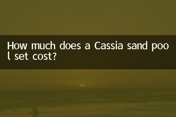 Quanto costa un set piscina con sabbia Cassia?