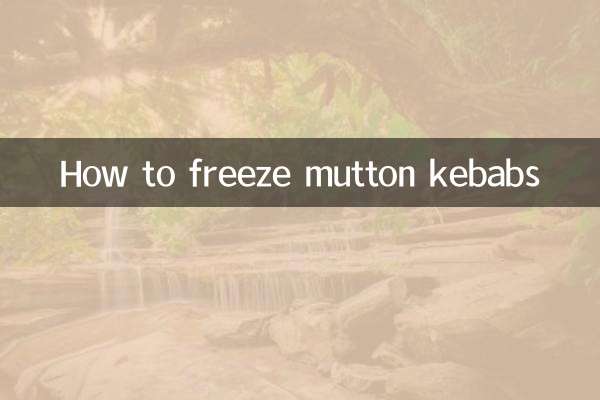 Cómo congelar kebabs de cordero