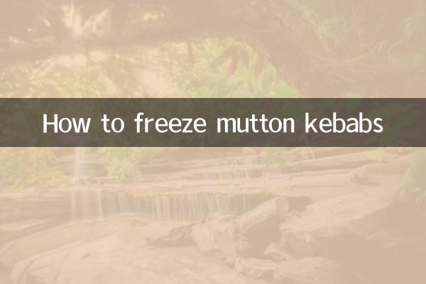 Cómo congelar kebabs de cordero