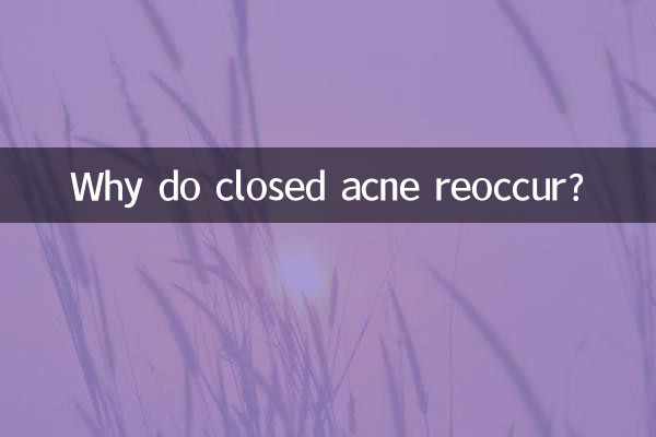 Why do closed acne reoccur?