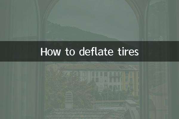 Comment dégonfler les pneus