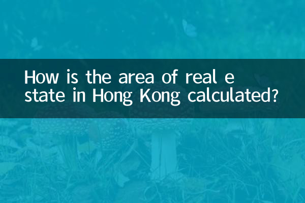 Como é calculada a área imobiliária em Hong Kong?