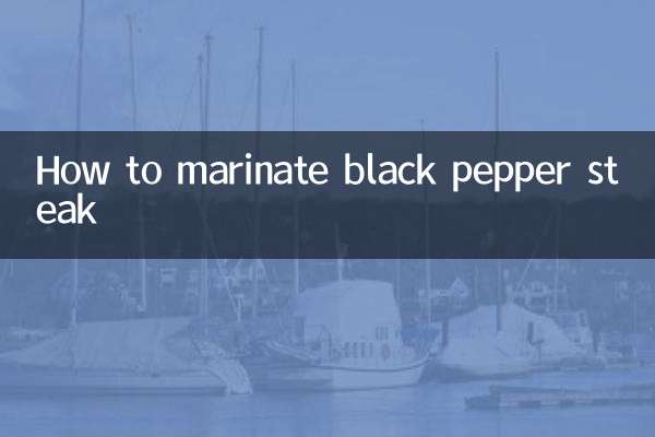 Cómo marinar un filete a la pimienta negra