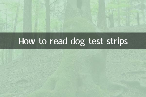 Como ler tiras de teste para cães