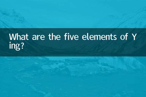 Quali sono i cinque elementi di Ying?
