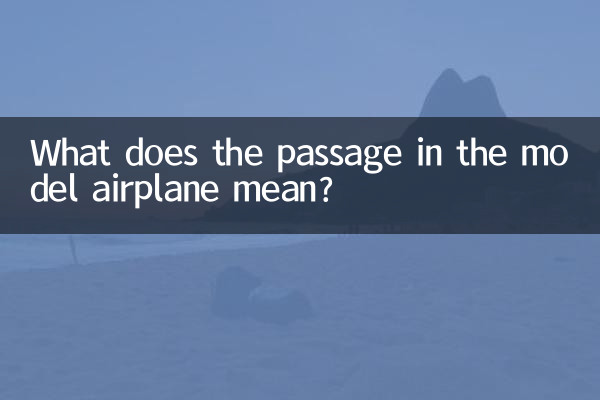 Was bedeutet die Passage im Modellflugzeug?