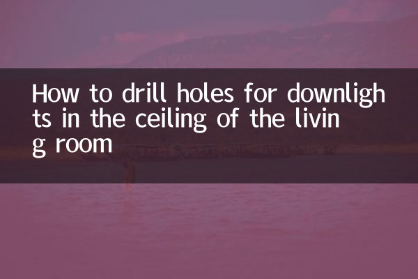 Como fazer furos para downlights no teto da sala