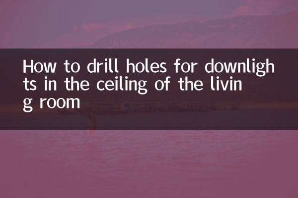 Como fazer furos para downlights no teto da sala