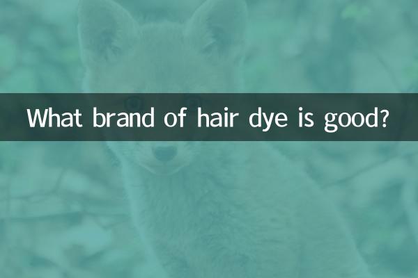 What brand of hair dye is good?