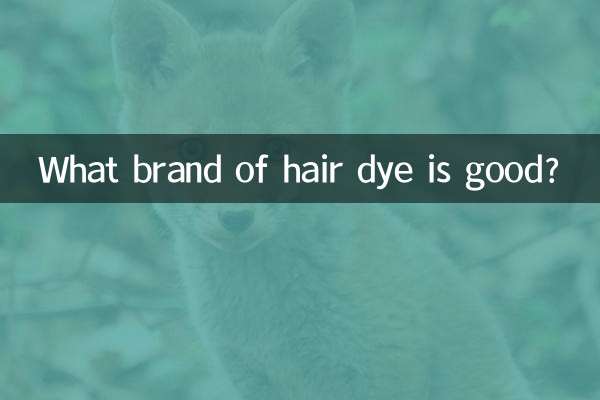 What brand of hair dye is good?