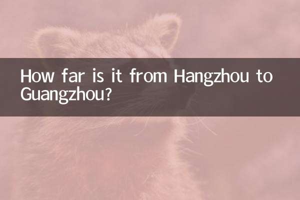 How far is it from Hangzhou to Guangzhou?