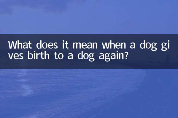 একটি কুকুর আবার একটি কুকুর জন্ম দেয় এর মানে কি?