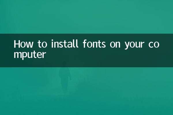 How to install fonts on your computer