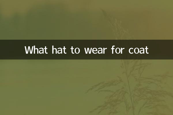 What hat to wear for coat