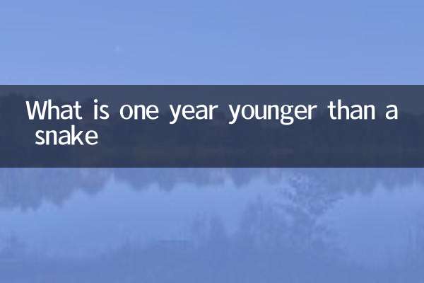 What is one year younger than a snake