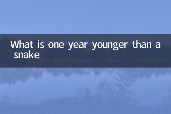 What is one year younger than a snake