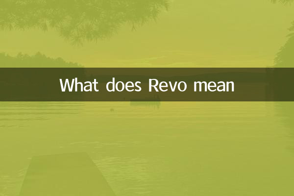 Revo는 무엇을 의미합니까?