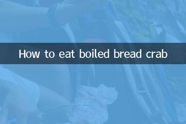 Wie man gekochte Brotkrabbe isst