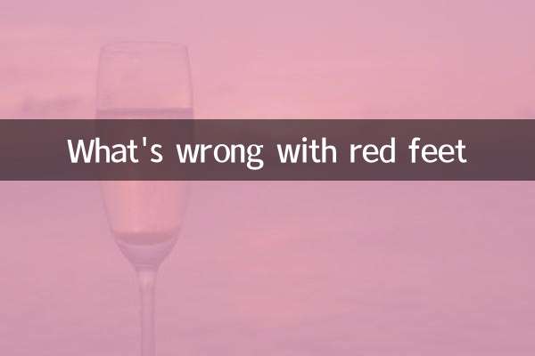 What's wrong with red feet