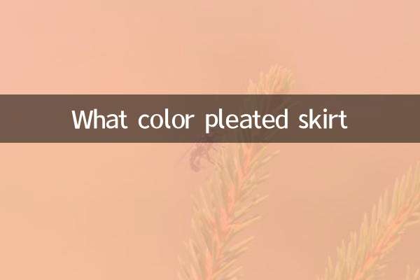 Gonna a pieghe di che colore