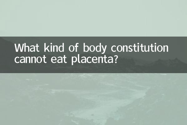What kind of body constitution cannot eat placenta?