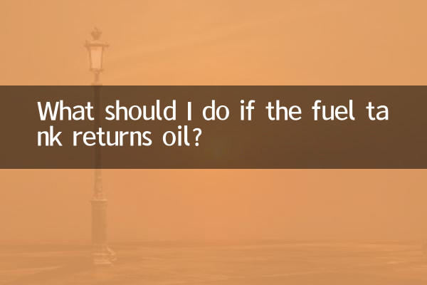 ¿Qué debo hacer si el tanque de combustible devuelve aceite?
