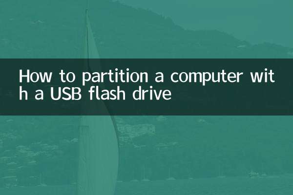 Cómo particionar una computadora con una unidad flash USB