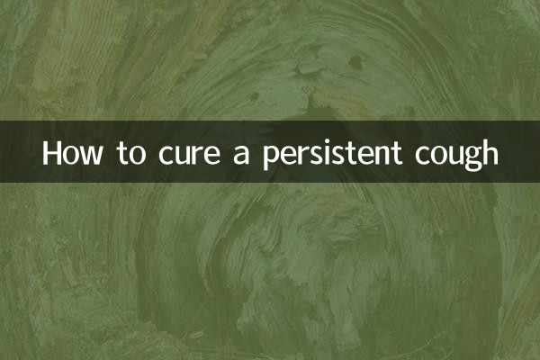 How to cure a persistent cough