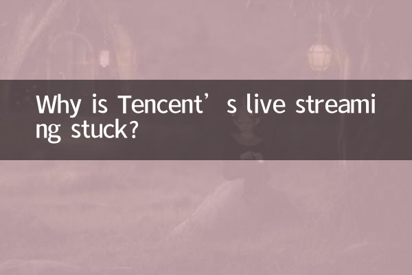 Warum bleibt das Live-Streaming von Tencent hängen?