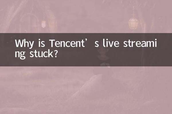 Warum bleibt das Live-Streaming von Tencent hängen?