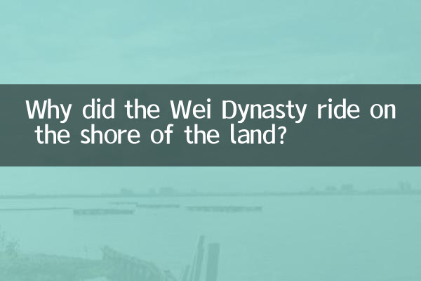 Why did the Wei Dynasty ride on the shore of the land?