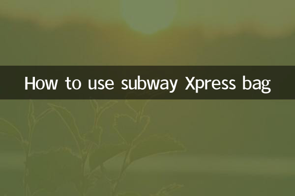 Como usar a bolsa Xpress do metrô