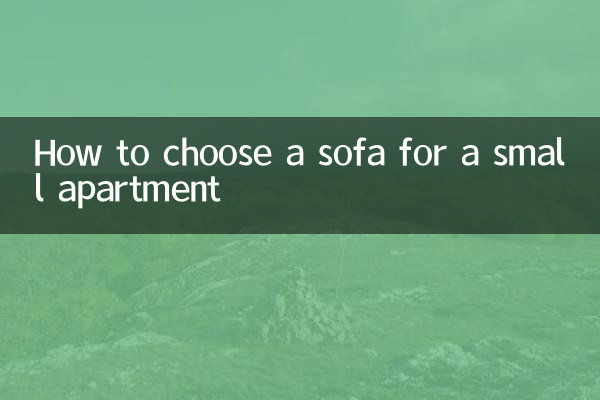 How to choose a sofa for a small apartment