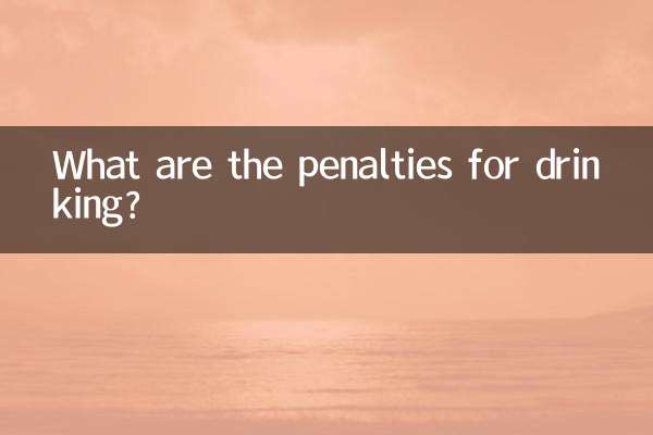Quelles sont les sanctions en cas de consommation d'alcool ?