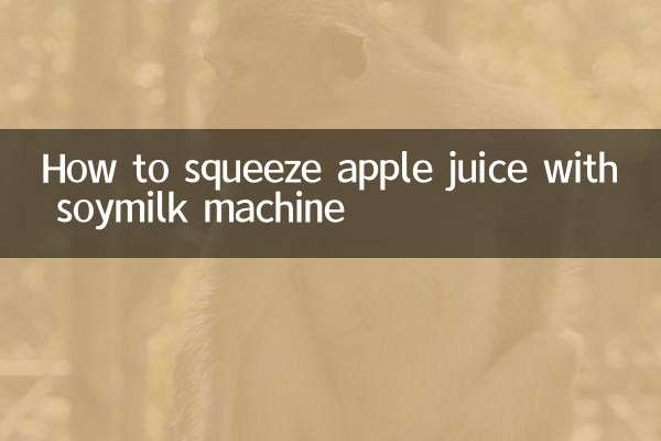 怎么用豆浆机榨苹果汁