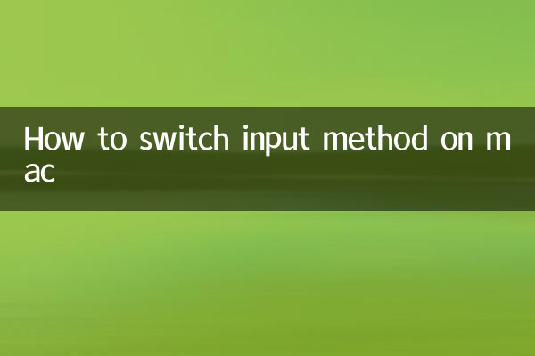 Comment changer de méthode de saisie sur Mac