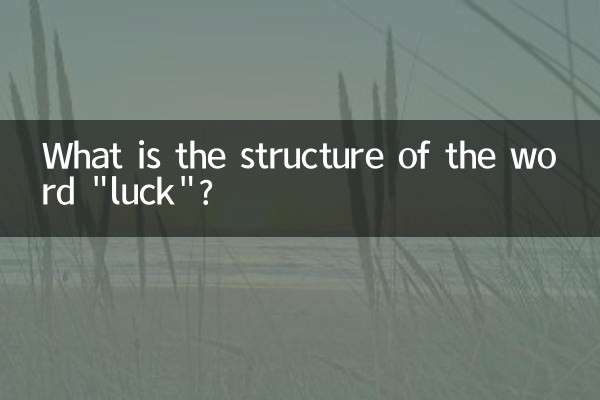 ¿Cuál es la estructura de la palabra 