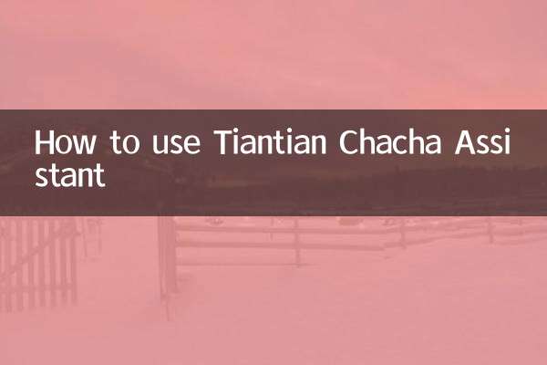 How to use Tiantian Chacha Assistant