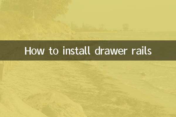 نحوه نصب ریل کشو