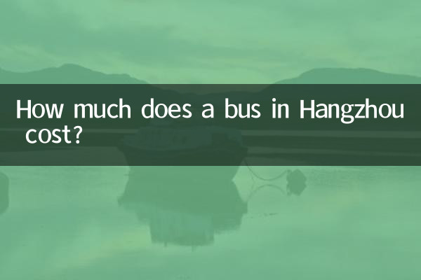 Combien coûte un bus à Hangzhou?