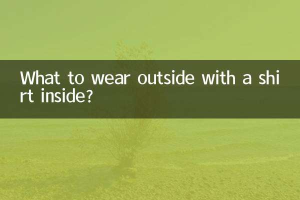 What to wear outside with a shirt inside?