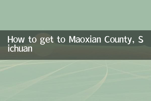 How to get to Maoxian County, Sichuan