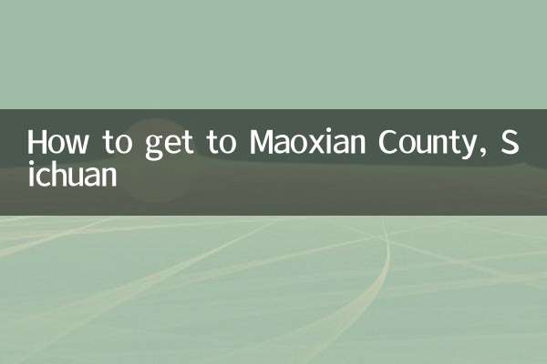How to get to Maoxian County, Sichuan