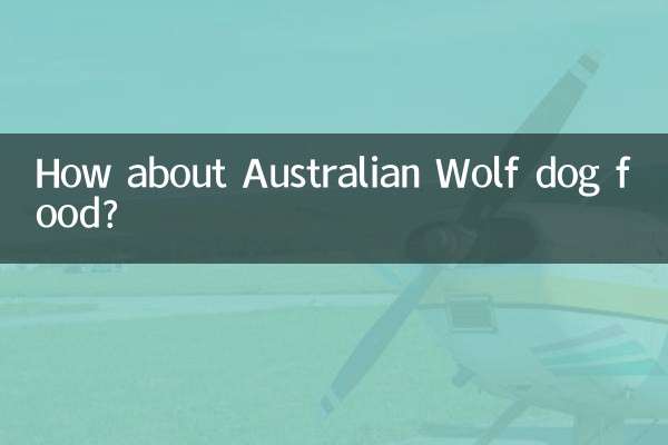 How about Australian Wolf dog food?