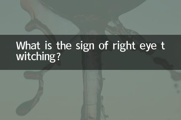 Qual è il segno delle contrazioni dell'occhio destro?