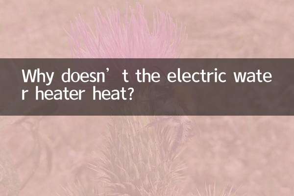 Why doesn’t the electric water heater heat?