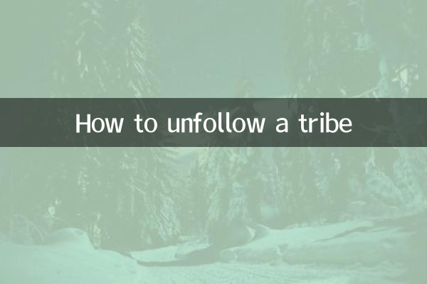 How to unfollow a tribe